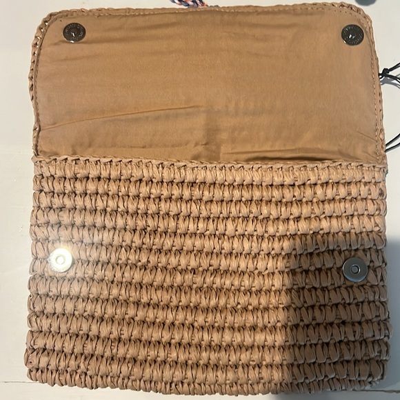 Fallon And Royce Straw Boho Summer Clutch Handbag - Picture 4 of 5